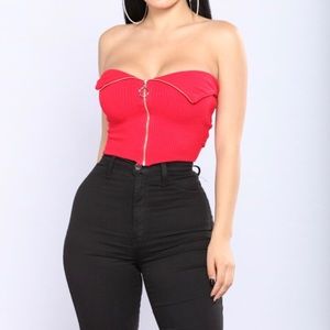 Fashion Nova Party On Crop Top